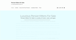 Desktop Screenshot of persiankittensforsale.com